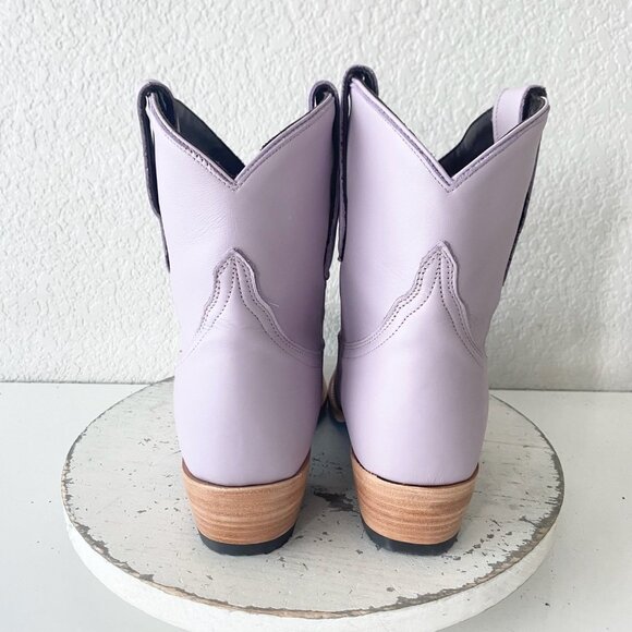 Lane EMMA JANE Womens Cowboy Bootie 9 Purple Western Cowgirl Short Ankle Boots - Picture 3 of 11